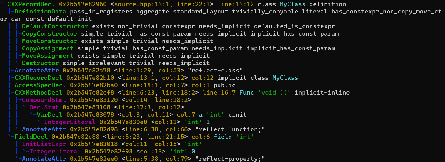 使用模板技巧和LibClang实现简易C++静态反射系统